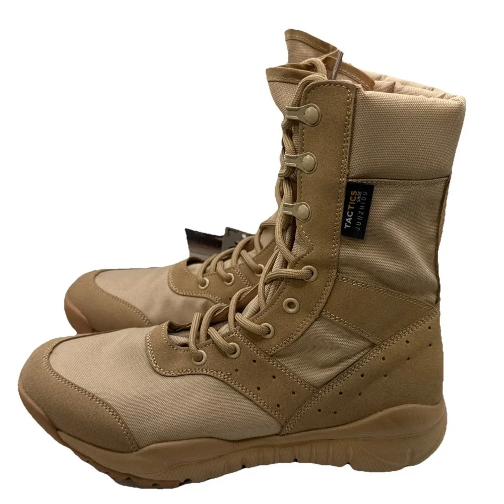 New Ludey Special Tactical Desert Combat Outdoor Hiking Boots Mens 10.5 Tactics